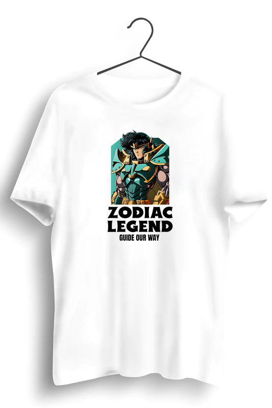 Zodiac Legend Graphic Printed White Tshirt