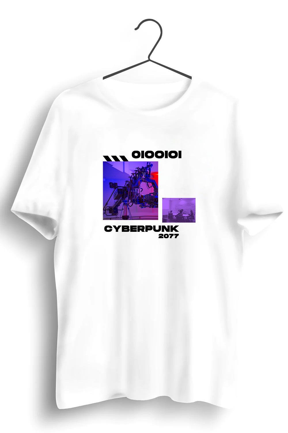 Cyberpunk 2077 Graphic Printed White Tshirt