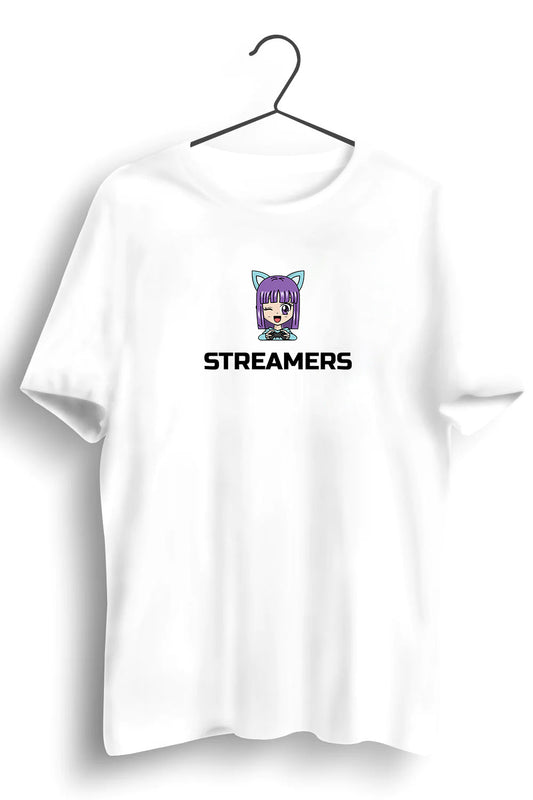 Streamers Graphic Printed White Tshirt