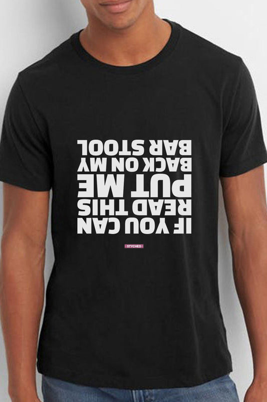 If you can read this - Graphic T-Shirt Black Color